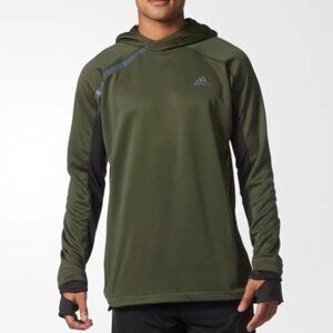 Adidas Mens Large GYM Basketball Long Sleeve Shooter Hoody Night Cargo New NWT
